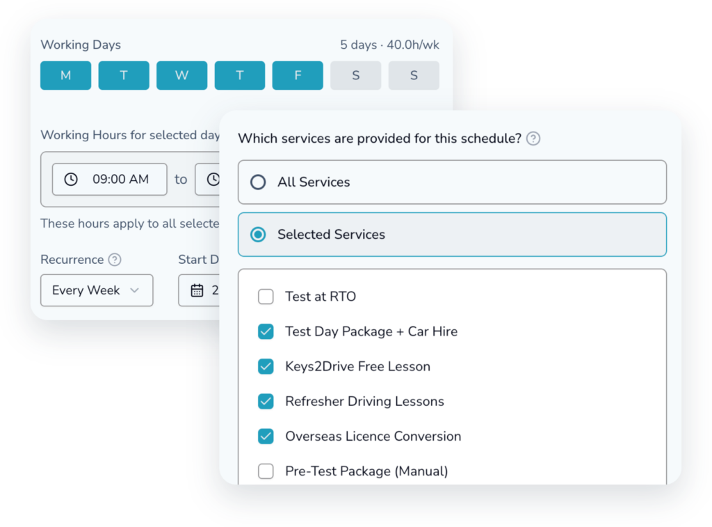 Scheduling By Service